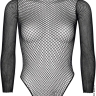 Боді-сітка Turtleneck fishnet teddy - Боді-сітка Turtleneck fishnet teddy