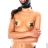 Маска БДСМ Spandex Open Mouth Hood