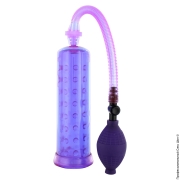 Мужские вакуумные помпы ❤️ с ручной грушей - вакуумний масажер pump lavender фото