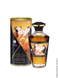 Фото разогревающее масло shunga aphrodisiac warming oil - caramel kisses (карамель) в профессиональном Секс Шопе