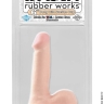 Фаллоимитатор с мошонкой Basix Rubber Works - 7.5 - Фаллоимитатор с мошонкой Basix Rubber Works - 7.5