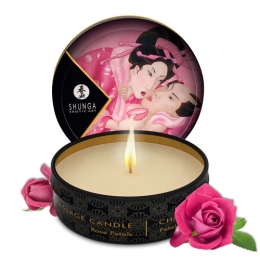 Фото shunga candle rose petals - массажная свеча с ароматом роз, 30 мл  в профессиональном Секс Шопе