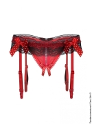 Женская сексуальная одежда и эротическое белье (сторінка 42) - пояс чорний з червоним фото