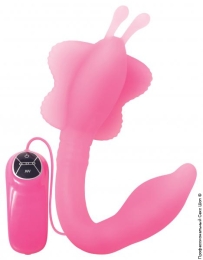 Фото гибкий вагинально-клиторальный вибратор bendable butterfly в профессиональном Секс Шопе