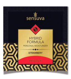 Фото sensuva - hybrid formula strawberry - пробник лубриканта на гибридной основе, 6 мл (клубника) в профессиональном Секс Шопе
