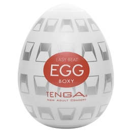 Фото tenga egg boxy new standard мастурбатор яйцо, 6 см (красный) в профессиональном Секс Шопе